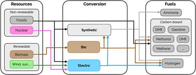 Taxonomy of the Fuels in a Whole-Energy System